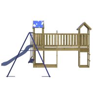 Комбинирано детско съоръжение за игра, импрегниран бор