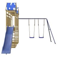 Комбинирано детско съоръжение за игра, импрегниран бор