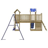 Комбинирано детско съоръжение за игра, импрегниран бор