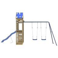 Комбинирано детско съоръжение за игра, импрегниран бор