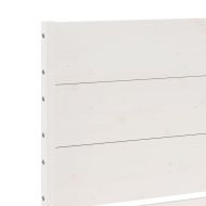 Рамка за легло без матрак, бял, 200x210 см, масивна дървесина