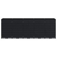 Контейнер за съхранение на 5 коша Черно 340 x 77,5 x 121,5 см