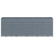 Контейнер за съхранение на 5 коша Светлосиво