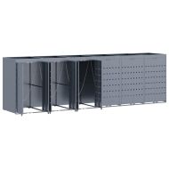 Контейнер за съхранение на 6 коша Светлосиво