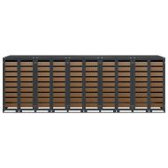 Контейнер за съхранение на 3 коша Антрацит