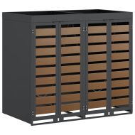 Контейнер за съхранение на 3 коша Антрацит