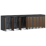 Контейнер за съхранение на 3 коша Антрацит