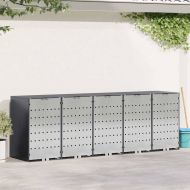 Контейнер за съхранение на 3 коша Антрацит