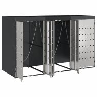 Контейнер за съхранение на 3 коша Антрацит