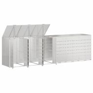 Контейнер за съхранение на 3 коша Сребрист