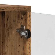 Висок шкаф 2 pcs Старо дърво 136 x 37 x 142 см Инженерно дърво