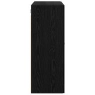 Стенно монтиран шкаф 2 pcs Черния дъб 69,5 x 34 x 90 см