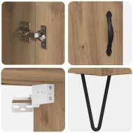 Висок шкаф Дъб 69,5 x 34 x 180 см Инженерно дърво