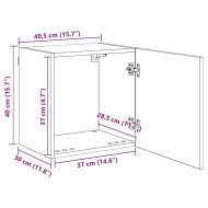 Стойки за телевизор 4 pcs Черния дъб Инженерно дърво