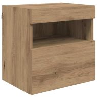 ТВ стенни единици с LED 5 pcs Дъб 40,5 x 30 x 90 см