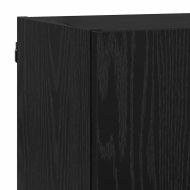 ТВ стенни единици с LED 5 pcs Черния дъб 40,5 x 30 x 90 см