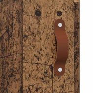 Стенно монтиран шкаф 2 pcs Старо дърво 69,5 x 34 x 90 см