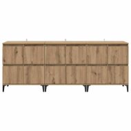 Скейдбордове 3 pcs Дъб 60 x 35 x 70 cm Инженерно дърво