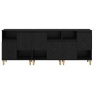 Скейдбордове 3 pcs Черния дъб 60 x 35 x 70 cm Инженерно дърво