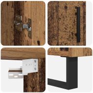 Висок шкаф Старо дърво 34,5 x 34 x 180 см Инженерно дърво