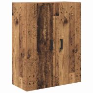 Висок шкаф Старо дърво 69,5 x 34 x 180 см Инженерно дърво