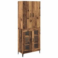 Висок шкаф Старо дърво 69,5 x 34 x 180 см Инженерно дърво