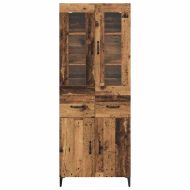 Висок шкаф Старо дърво 69,5 x 34 x 180 см Инженерно дърво