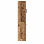 Висок шкаф Старо дърво 69,5 x 34 x 180 см Инженерно дърво