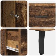 Висок шкаф Старо дърво 34,5 x 34 x 180 см Инженерно дърво