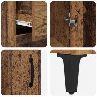 Висок шкаф Старо дърво 69,5 x 34 x 180 см Инженерно дърво