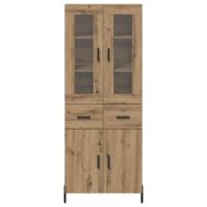 Висок шкаф с чекмедже Дъб 69,5 x 34 x 180 см Инженерно дърво