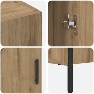 Висок шкаф Дъб 69,5 x 34 x 180 см Инженерно дърво