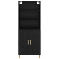 Висок шкаф Черния дъб 69,5 x 34 x 180 см Инженерно дърво