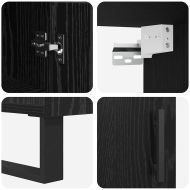 Висок шкаф Черния дъб 34,5 x 34 x 180 см Инженерно дърво