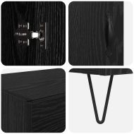 Висок шкаф Черния дъб 69,5 x 34 x 180 см Инженерно дърво