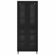 Висок шкаф Черния дъб 69,5 x 34 x 180 см Инженерно дърво