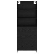 Висок шкаф Черния дъб 69,5 x 34 x 180 см Инженерно дърво