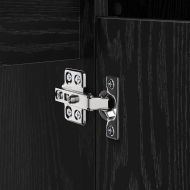 Комплект мебели за баня с рафт 3 pcs Черен дъб Инженерно дърво