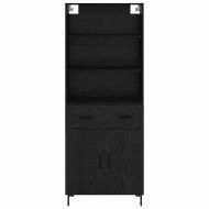 Висок шкаф Черния дъб 69,5 x 34 x 180 см Инженерно дърво