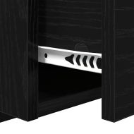 Табла с шкаф с чекмедже 3 pcs Черния дъб Инженерно дърво