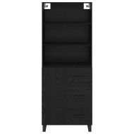 Висок шкаф Черния дъб 69,5 x 34 x 180 см Инженерно дърво