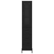 Висок шкаф Черния дъб 34,5 x 34 x 180 см Инженерно дърво