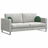 Възглавници за седалки 2 pcs Тъмен зелен Ø 30 cm