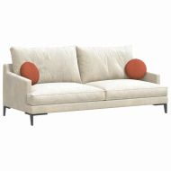 Възглавници за седалки 2 pcs Червено оранжево Ø 30 cm