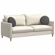 Възглавници за седалки 2 pcs Тъмен сив Ø 40 cm Кордюрова тъкан