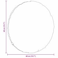 Възглавници за седалки 2 pcs Червено оранжево Ø 40 cm