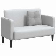 Възглавница за гръб Облачно сиво 45 x 24 x 50 см текстил