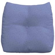 Възглавница за гръб Дънково син 45 x 24 x 50 см текстил