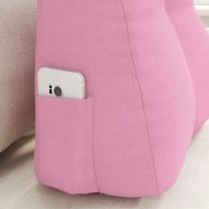 Възглавница за гръб Розово 45 x 24 x 50 см текстил