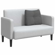 Възглавница за гръб Тъмен сив 60 x 24 x 50 см текстил